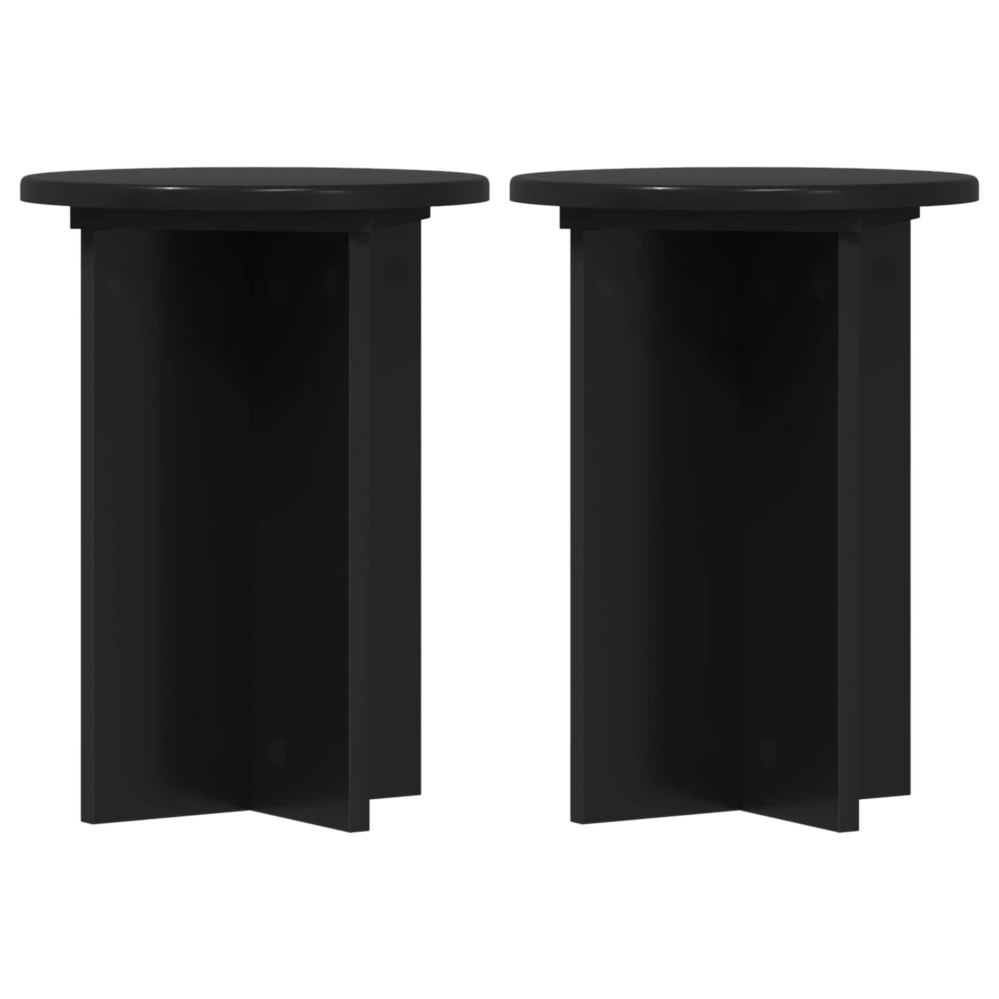 Supporto per piante 2 pcs Nero Ø29,5 x 40 cm | homemem39