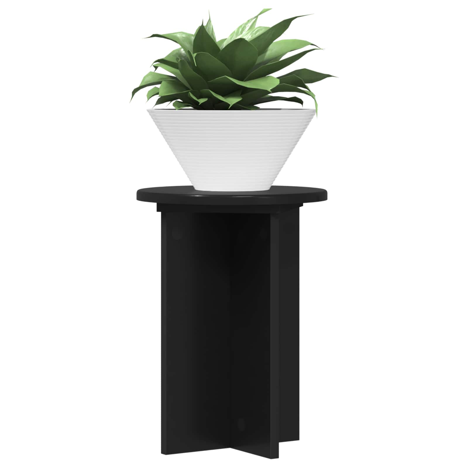 Supporto per piante 2 pcs Nero Ø29,5 x 40 cm | homemem39