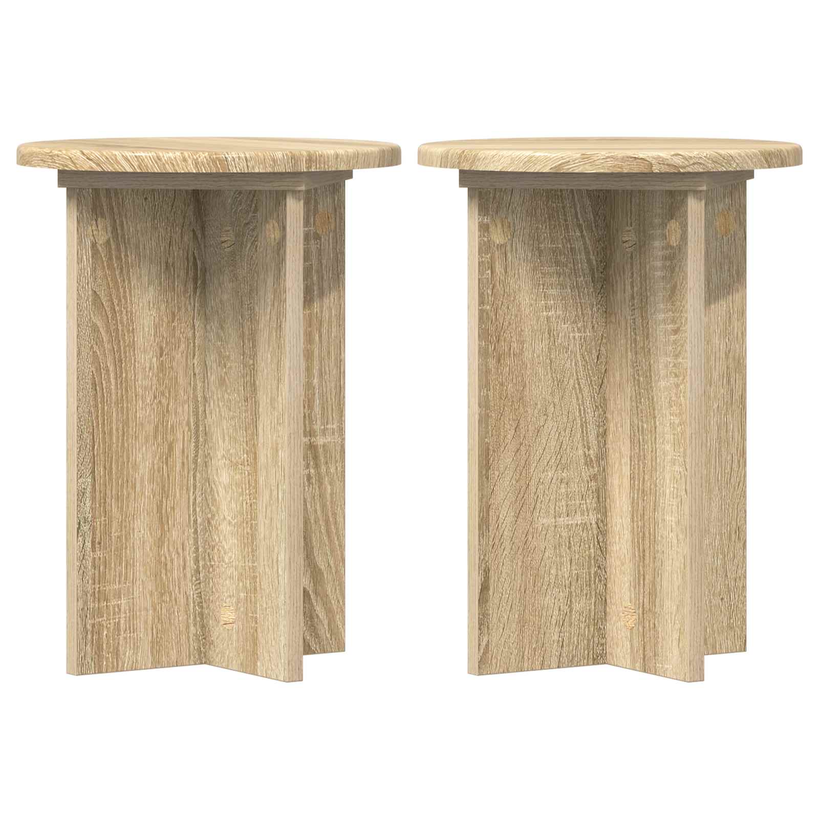 Supporto per piante 2 pcs Rovere Sonoma Ø29,5 x 40 cm | homemem39