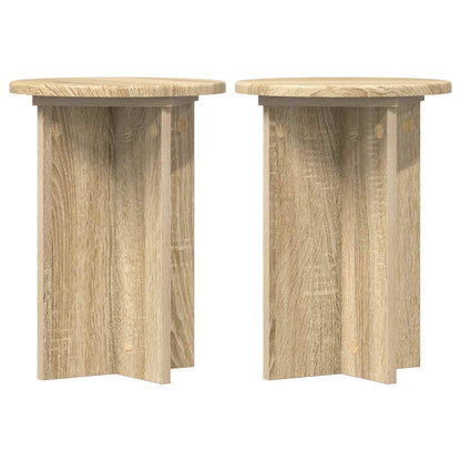 Supporto per piante 2 pcs Rovere Sonoma Ø29,5 x 40 cm | homemem39