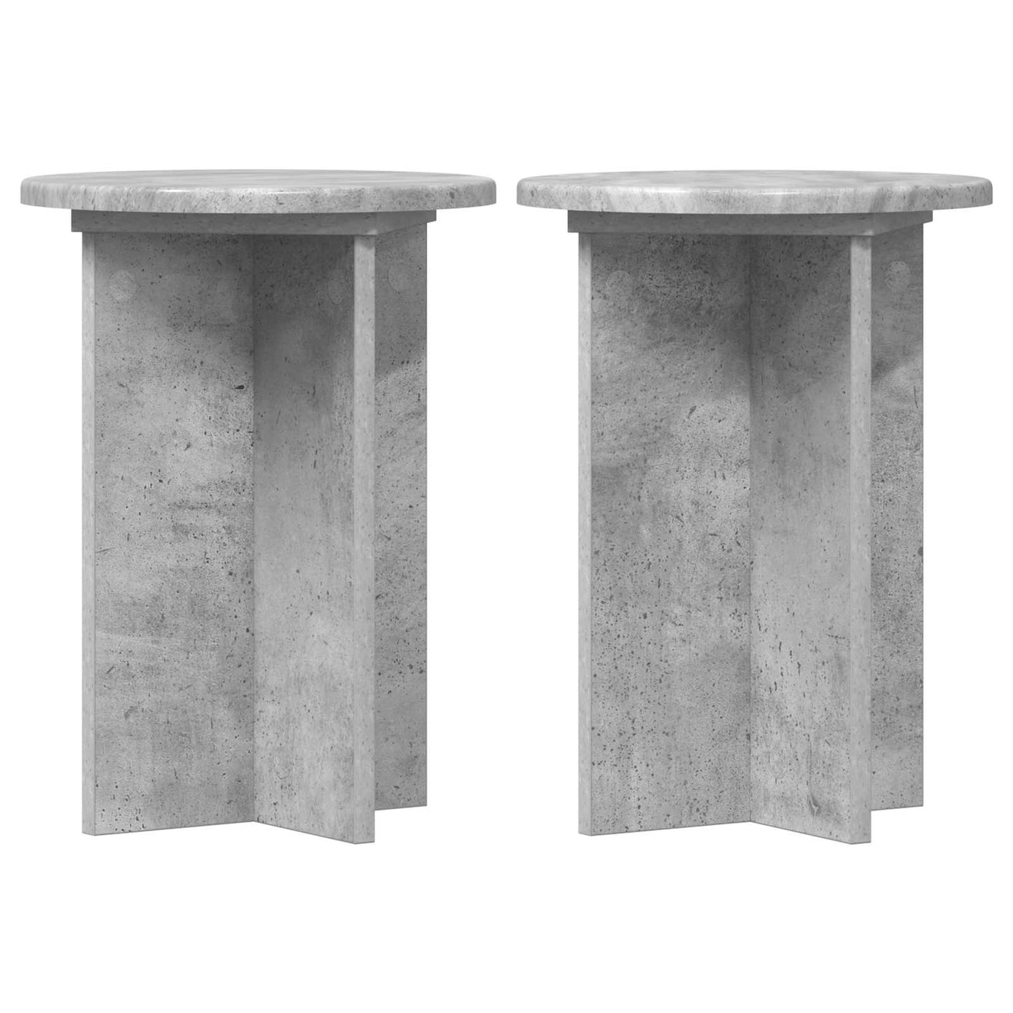 Supporto per piante 2 pcs Grigio Cemento Ø29,5 x 40 cm