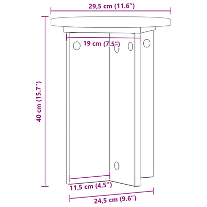Supporto per piante 2 pcs Grigio Cemento Ø29,5 x 40 cm | homemem39