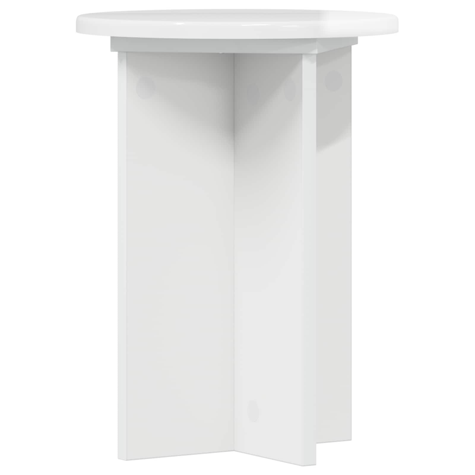 Supporto per piante 2 pcs Bianco Lucido Ø29,5 x 40 cm | homemem39