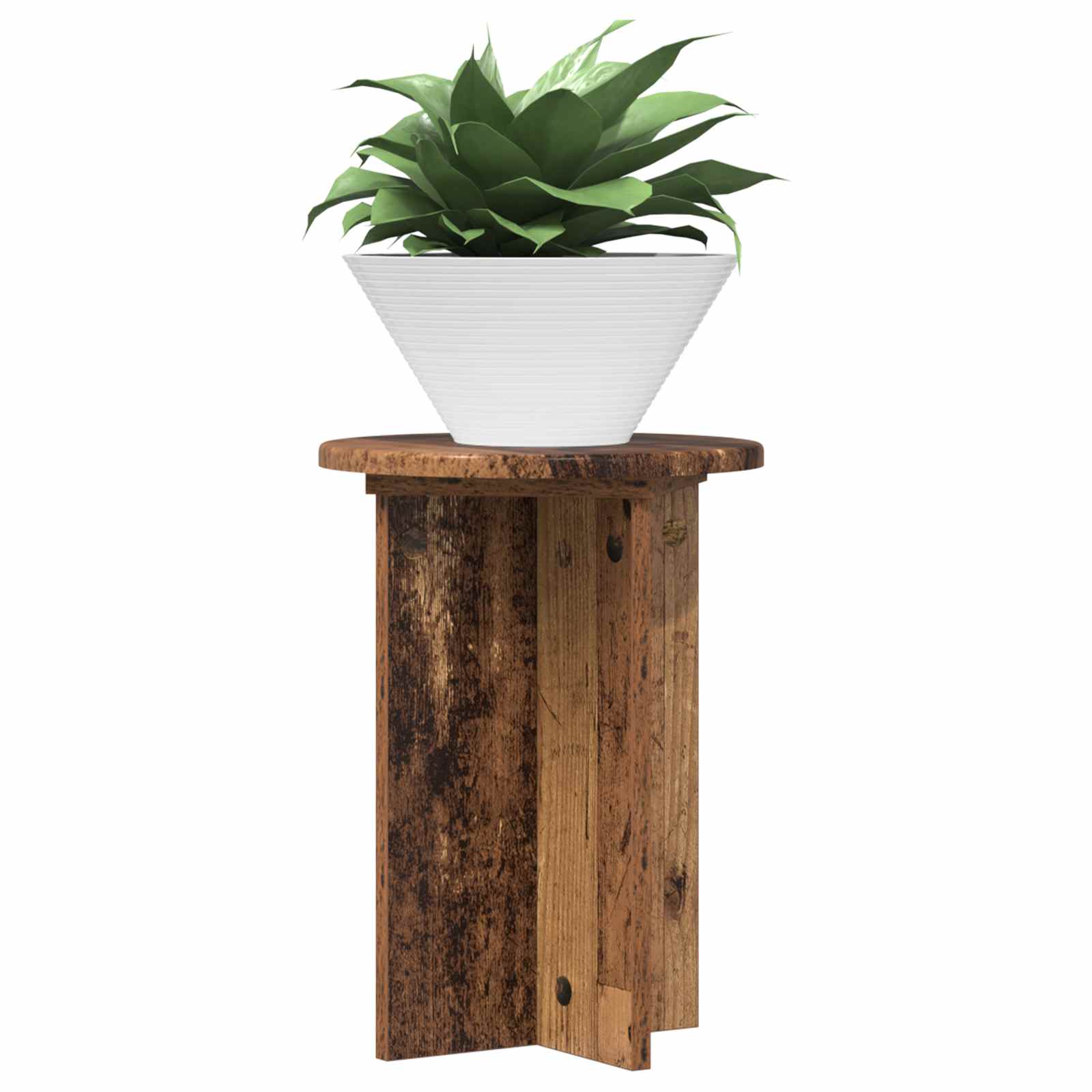 Supporto per piante 2 pcs Legno antico Ø29,5 x 40 cm | homemem39