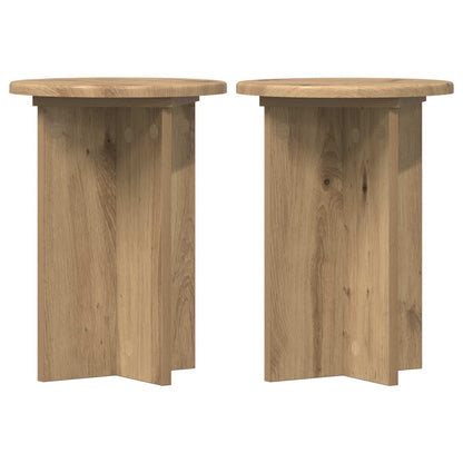 Supporto per piante 2 pcs Rovere Artigianale Ø29,5 x 40 cm | homemem39