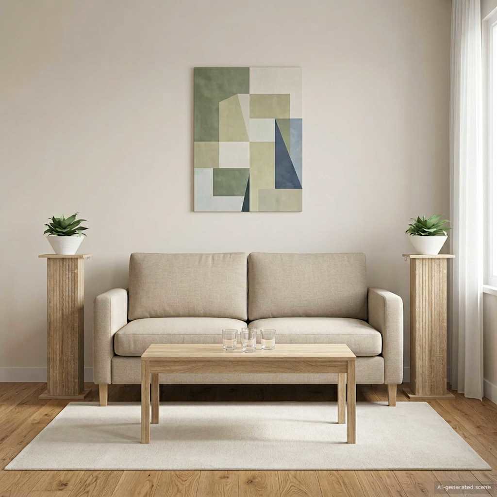 Supporto per piante 2 pcs Rovere Sonoma 30,5 x 30 x 100,5 cm | homemem39
