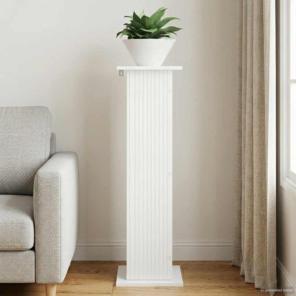 Supporto per piante Bianco Lucido 30,5 x 30 x 100,5 cm | homemem39
