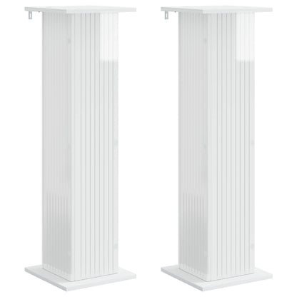 Supporto per piante 2 pcs Bianco Lucido 30,5 x 30 x 100,5 cm | homemem39