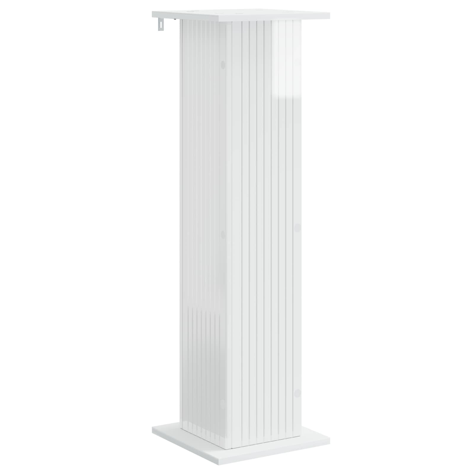 Supporto per piante 2 pcs Bianco Lucido 30,5 x 30 x 100,5 cm | homemem39