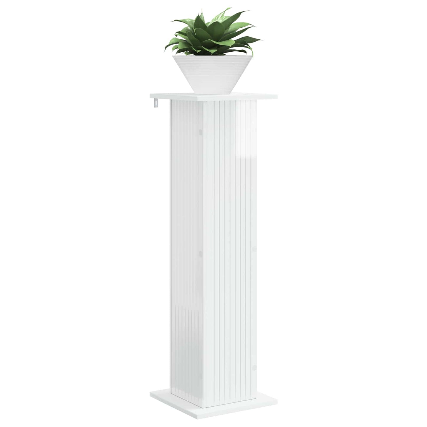 Supporto per piante 2 pcs Bianco Lucido 30,5 x 30 x 100,5 cm | homemem39