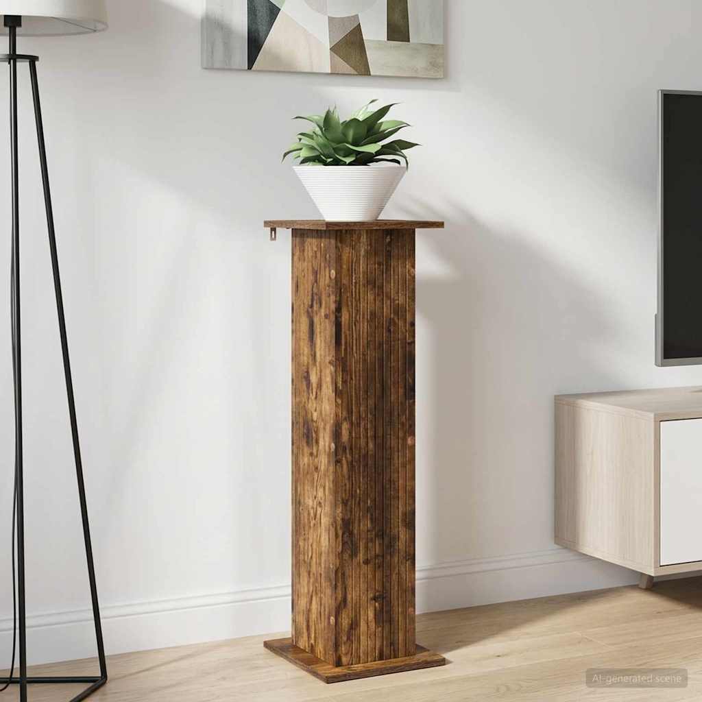 Supporto per piante Rovere Fumo 30,5 x 30 x 100,5 cm | homemem39