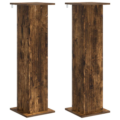 Supporto per piante 2 pcs Rovere Fumo 30,5 x 30 x 100,5 cm | homemem39