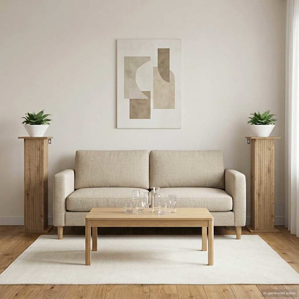 Supporto per piante 2 pcs Rovere Artigianale | homemem39