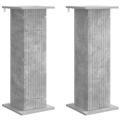 Supporto per piante 2 pcs Grigio Cemento 30,5 x 30 x 80,5 cm | homemem39