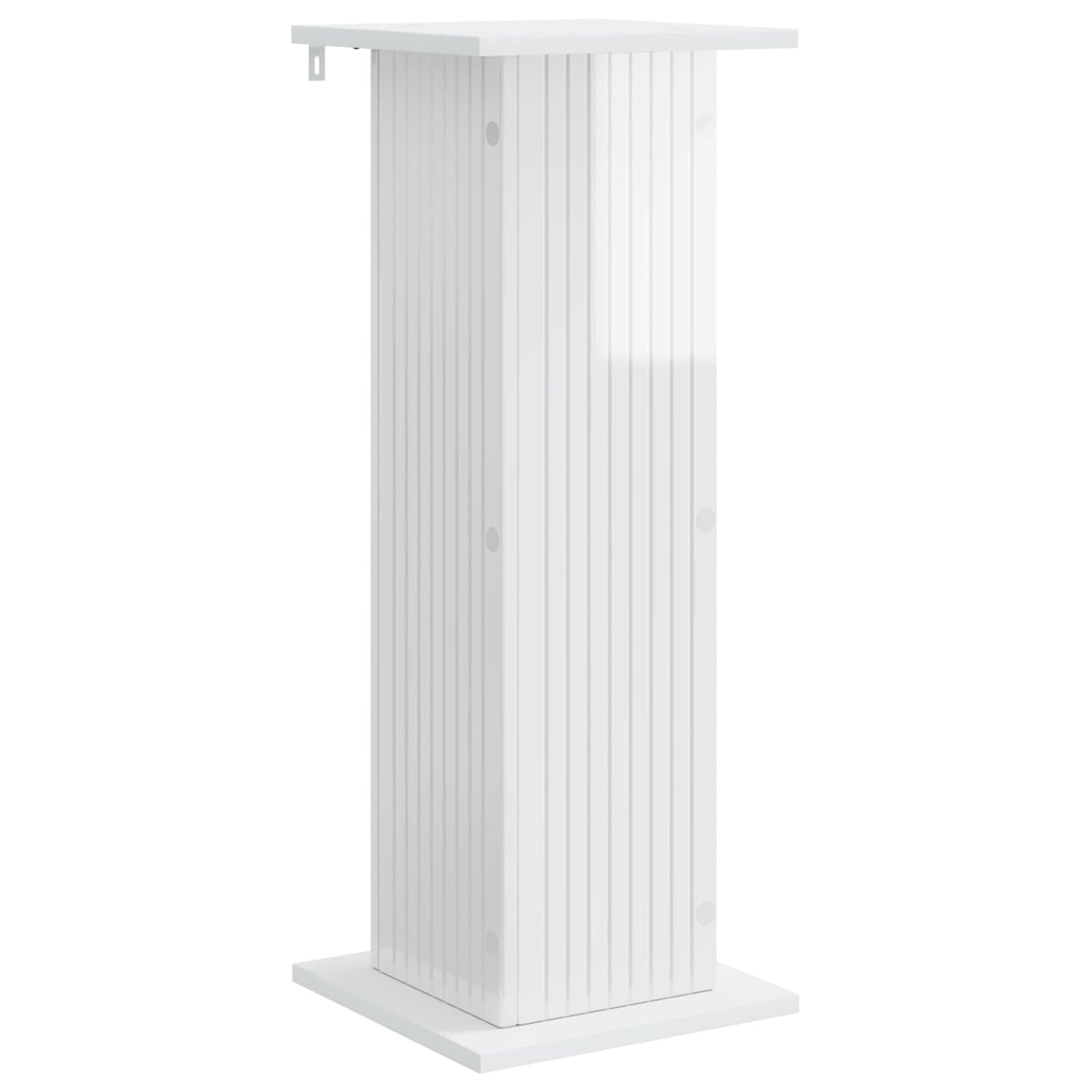 Supporto per piante 2 pcs Bianco Lucido 30,5 x 30 x 80,5 cm | homemem39