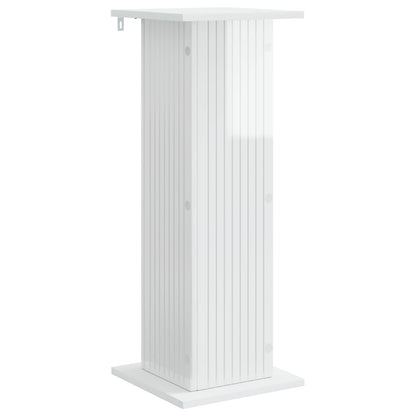 Supporto per piante 2 pcs Bianco Lucido 30,5 x 30 x 80,5 cm | homemem39