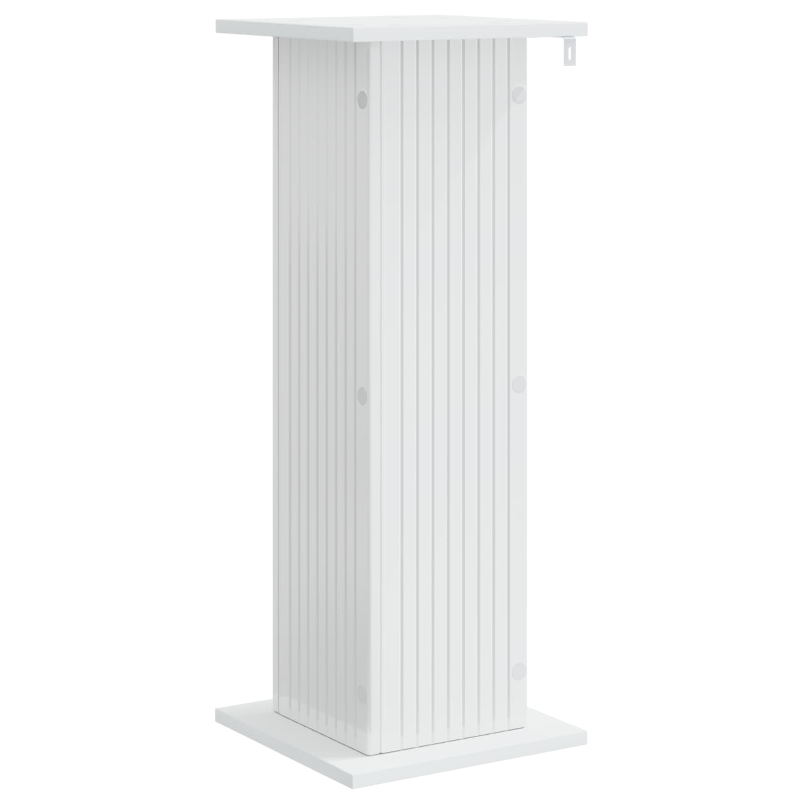 Supporto per piante 2 pcs Bianco Lucido 30,5 x 30 x 80,5 cm | homemem39