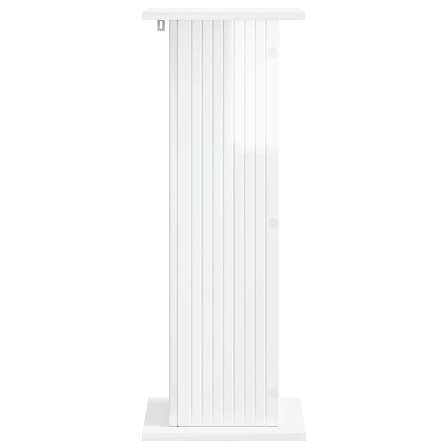 Supporto per piante 2 pcs Bianco Lucido 30,5 x 30 x 80,5 cm | homemem39