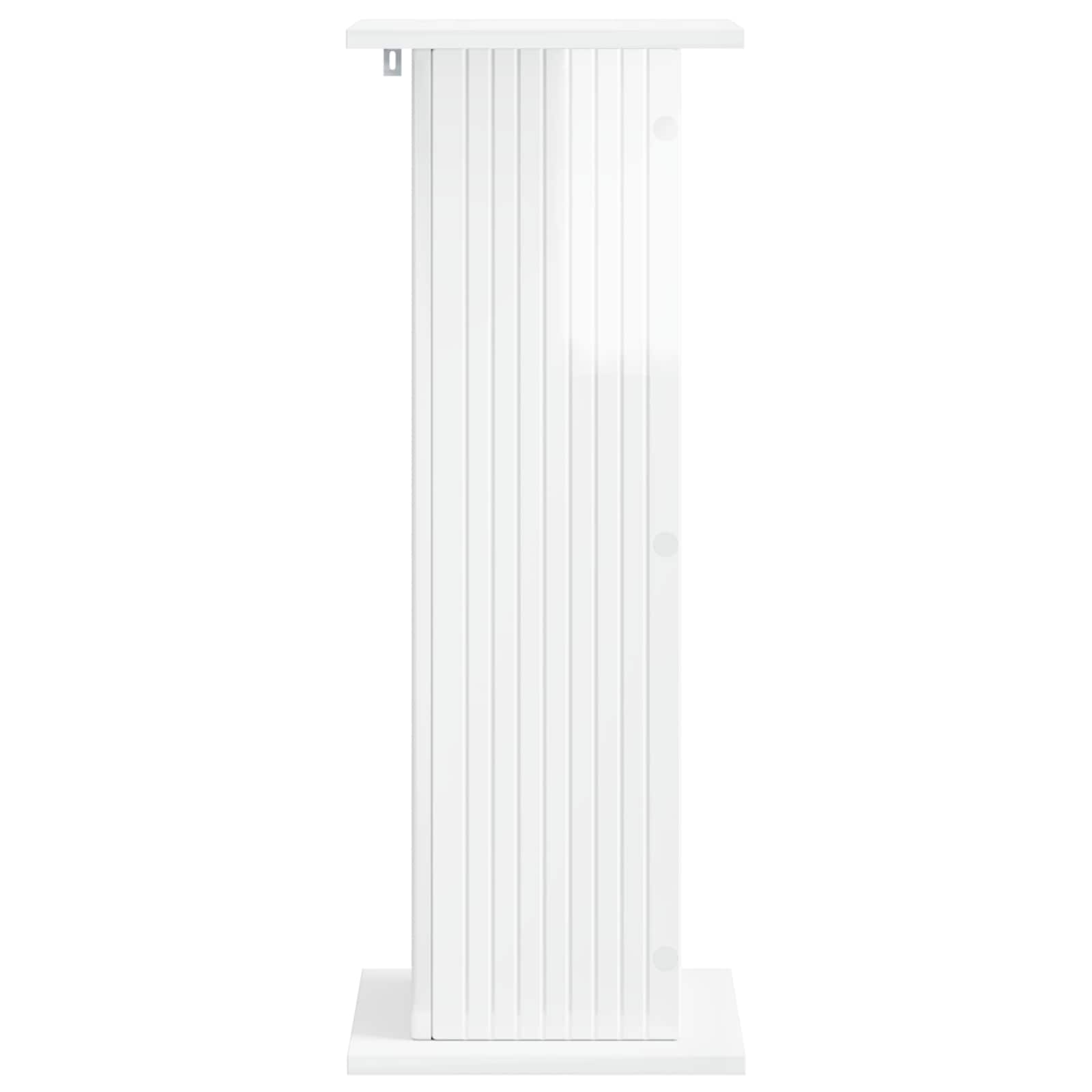 Supporto per piante 2 pcs Bianco Lucido 30,5 x 30 x 80,5 cm | homemem39