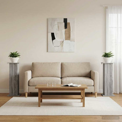 Supporto per piante 2 pcs Grigio Sonoma 30,5 x 30 x 80,5 cm