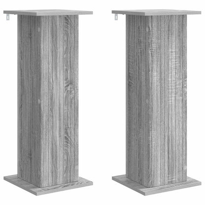 Supporto per piante 2 pcs Grigio Sonoma 30,5 x 30 x 80,5 cm