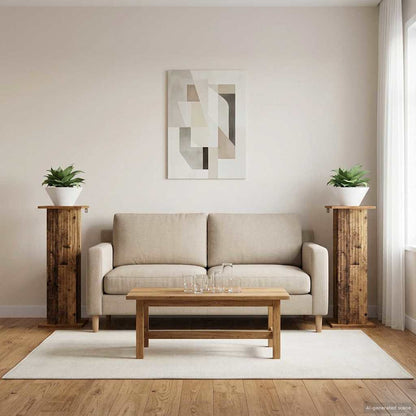 Supporto per piante 2 pcs Legno antico 30,5 x 30 x 80,5 cm | homemem39
