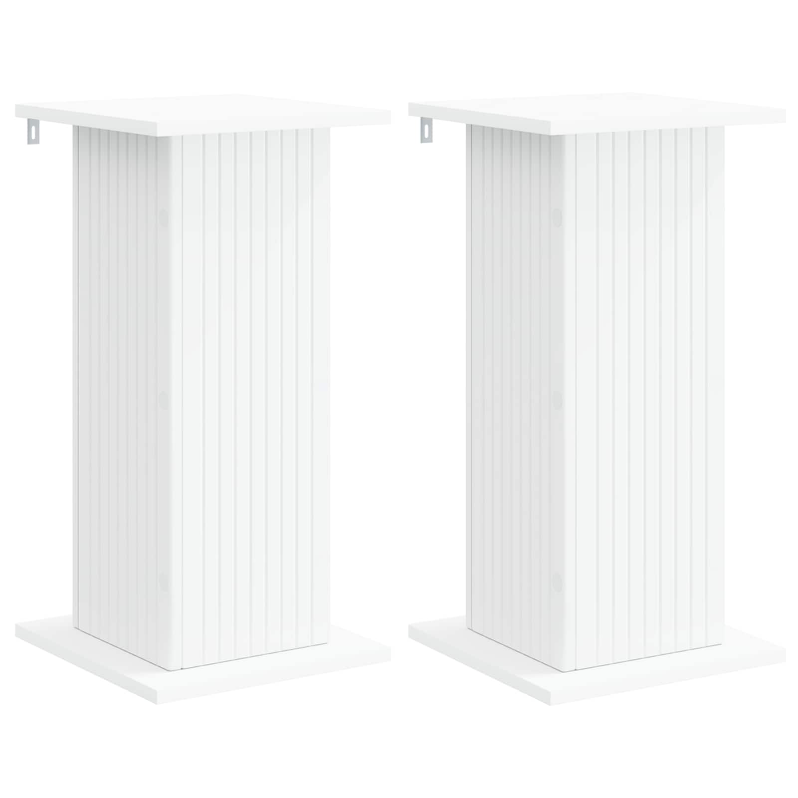Supporto per piante 2 pcs Bianco 30,5 x 30 x 60,5 cm | homemem39