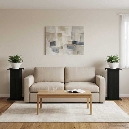 Supporto per piante 2 pcs Nero 30,5 x 30 x 60,5 cm | homemem39