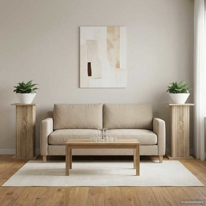 Supporto per piante 2 pcs Rovere Sonoma 30,5 x 30 x 60,5 cm | homemem39