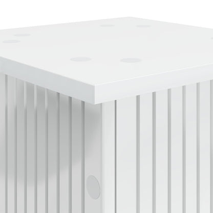 Supporto per piante 2 pcs Bianco Lucido 30,5 x 30 x 60,5 cm | homemem39
