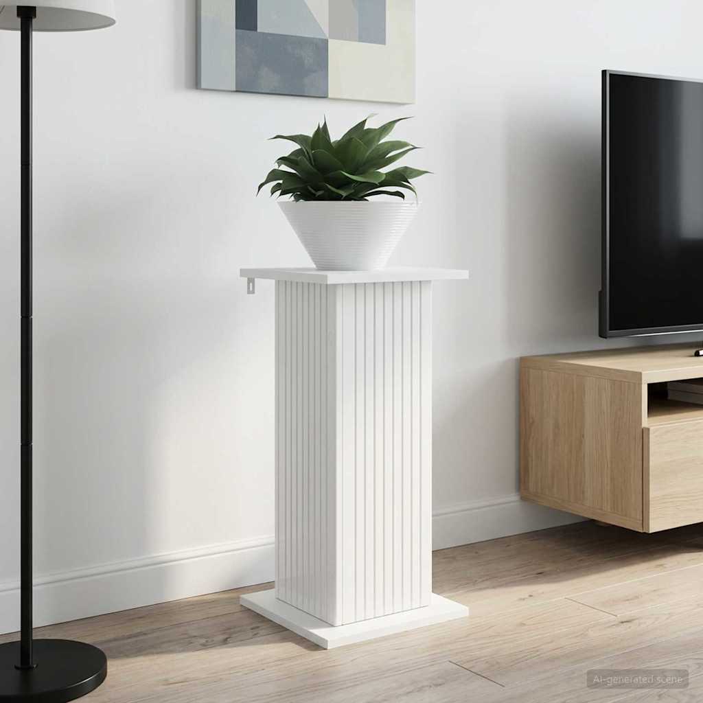 Supporto per piante 2 pcs Bianco Lucido 30,5 x 30 x 60,5 cm | homemem39
