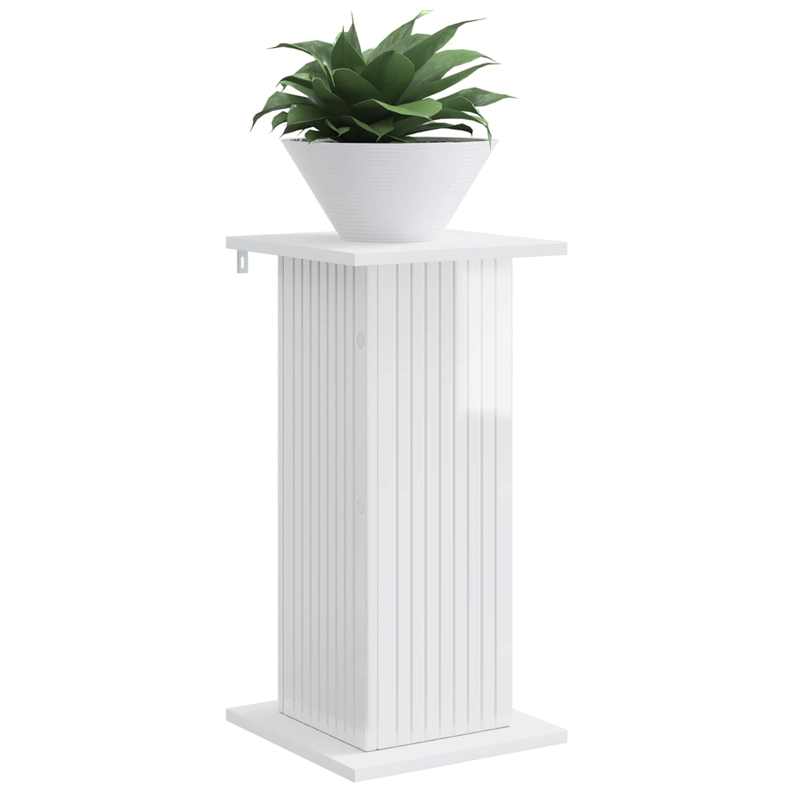 Supporto per piante 2 pcs Bianco Lucido 30,5 x 30 x 60,5 cm | homemem39