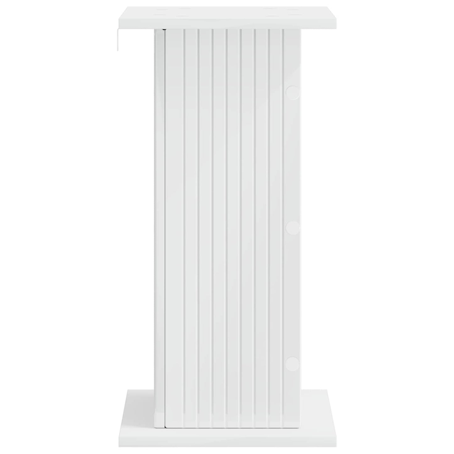 Supporto per piante 2 pcs Bianco Lucido 30,5 x 30 x 60,5 cm | homemem39