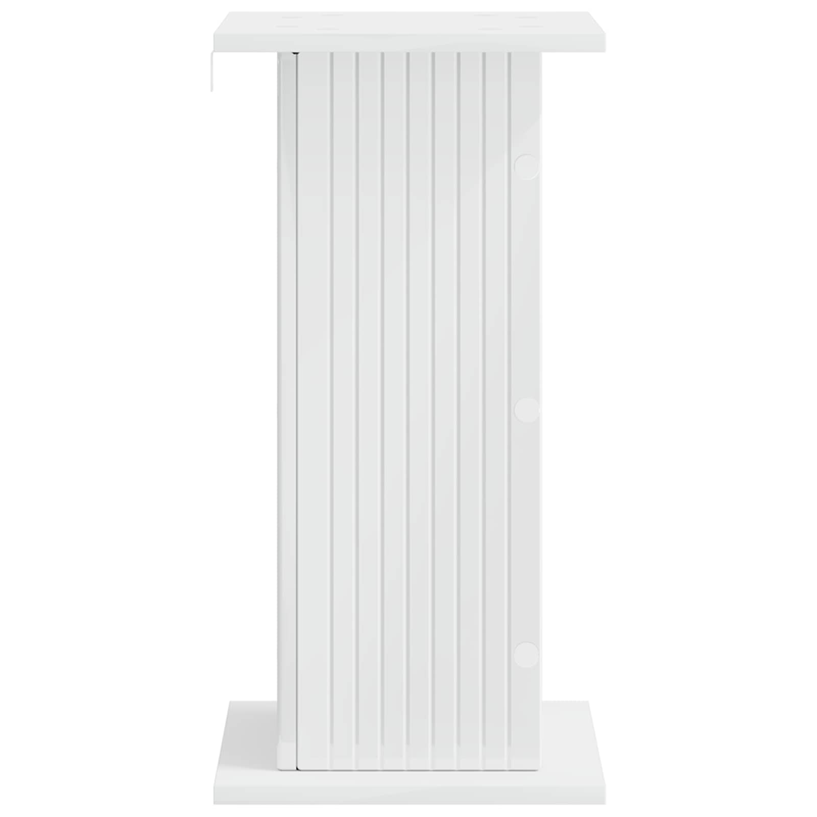 Supporto per piante 2 pcs Bianco Lucido 30,5 x 30 x 60,5 cm | homemem39