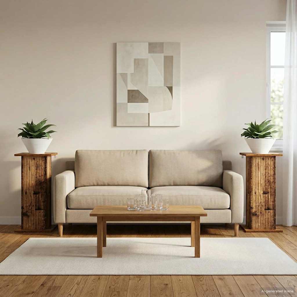 Supporto per piante 2 pcs Legno antico 30,5 x 30 x 60,5 cm | homemem39