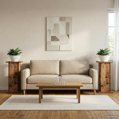 Supporto per piante 2 pcs Legno antico 30,5 x 30 x 60,5 cm | homemem39