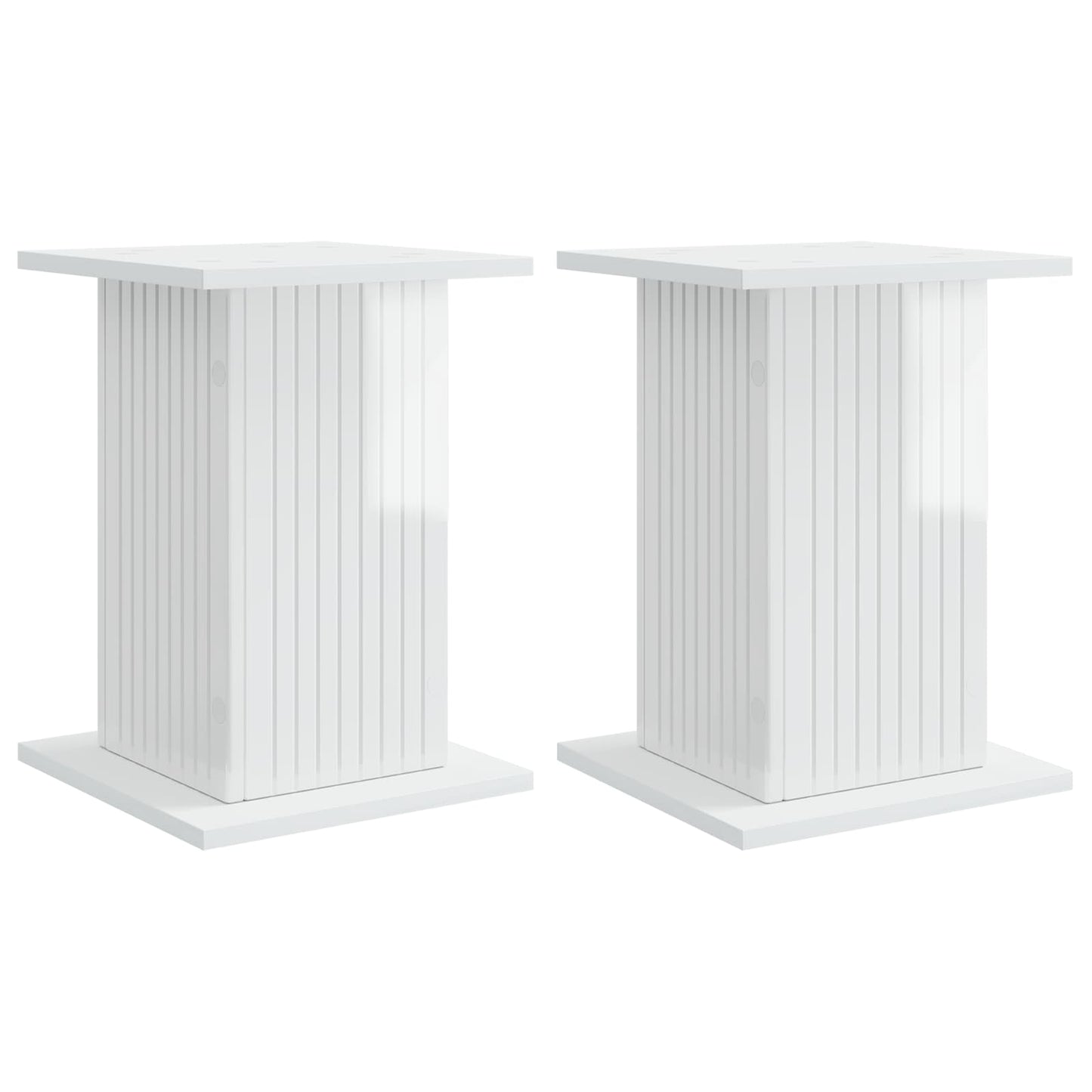 Supporto per piante 2 pcs Bianco Lucido 30,5 x 30 x 43 cm | homemem39