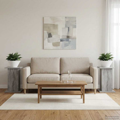 Supporto per piante 2 pcs Grigio Sonoma 30,5 x 30 x 43 cm | homemem39