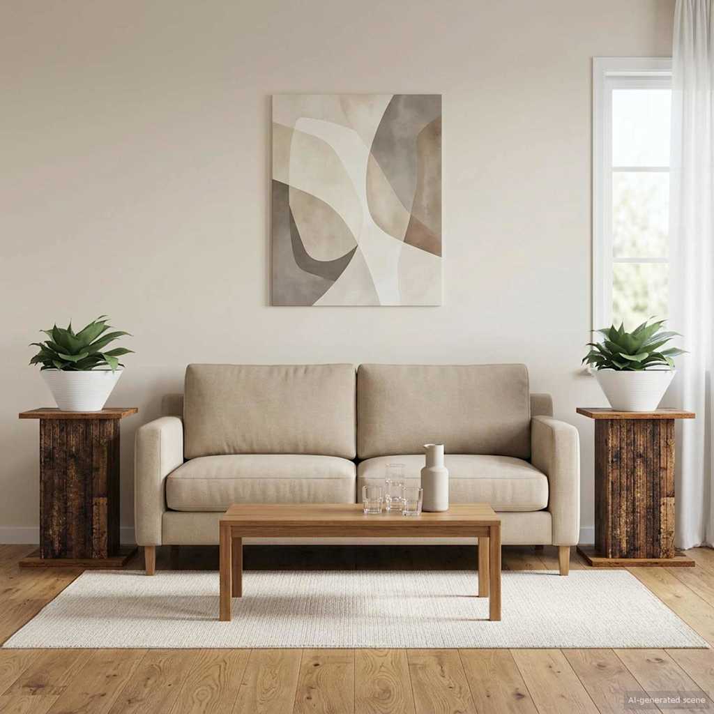 Supporto per piante 2 pcs Legno antico 30,5 x 30 x 43 cm | homemem39