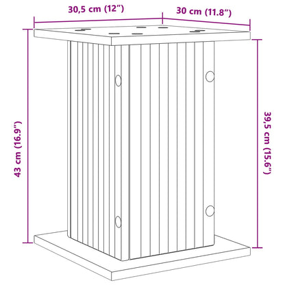 Supporto per piante Rovere Artigianale 30,5 x 30 x 43 cm | homemem39