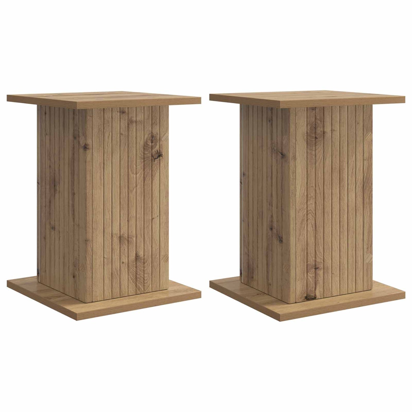 Supporto per piante 2 pcs Rovere Artigianale 30,5 x 30 x 43 cm