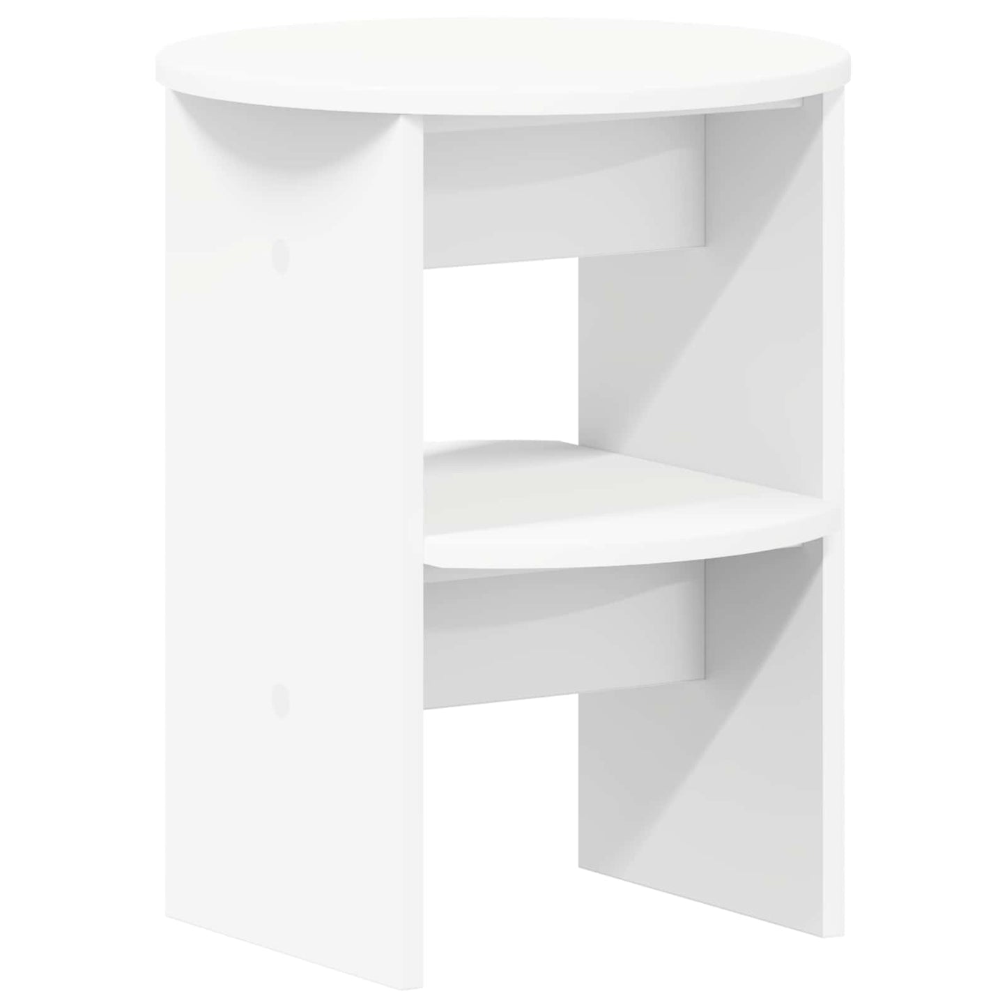 Mobile laterale Bianco Ø40 x 50 cm Legno ingegnerizzato | homemem39