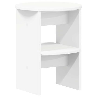 Mobile laterale Bianco Ø40 x 50 cm Legno ingegnerizzato | homemem39