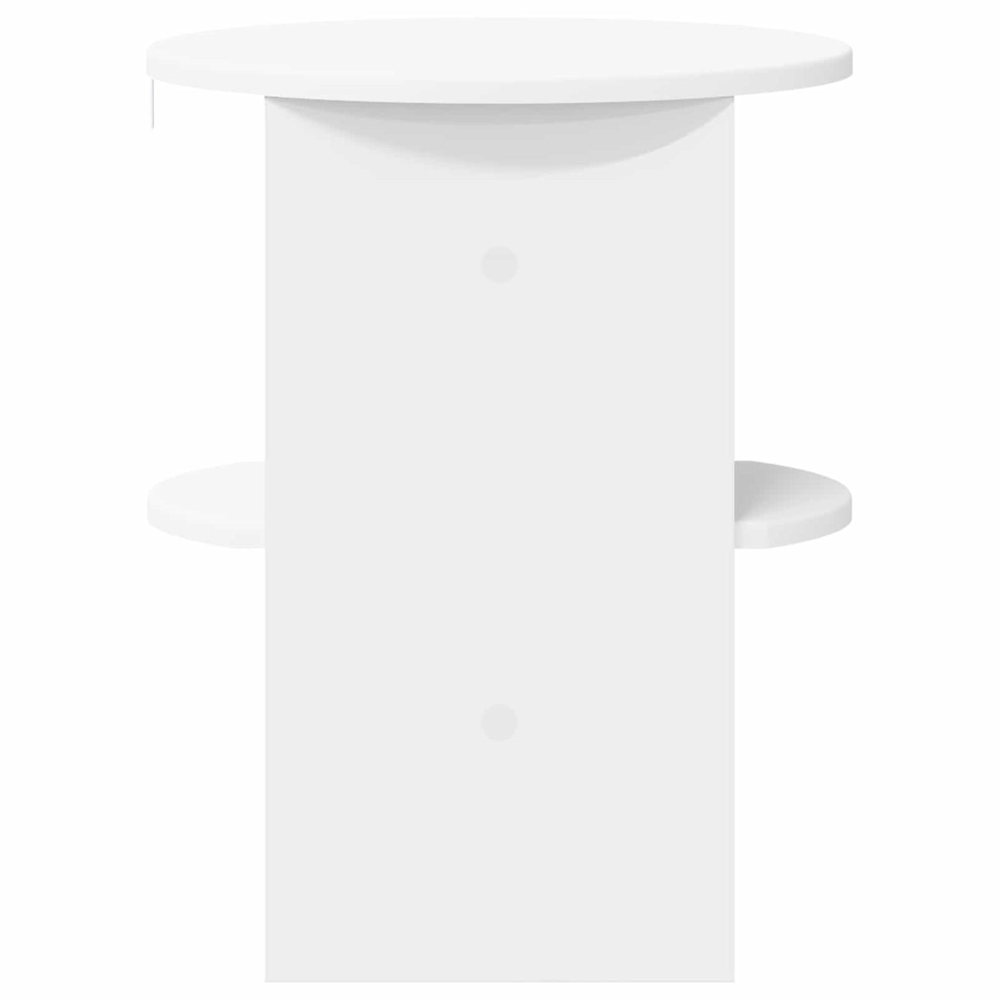 Mobile laterale Bianco Ø40 x 50 cm Legno ingegnerizzato