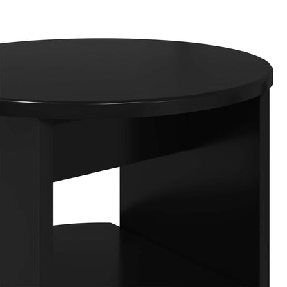 Mobile laterale Nero Ø40 x 50 cm Legno ingegnerizzato