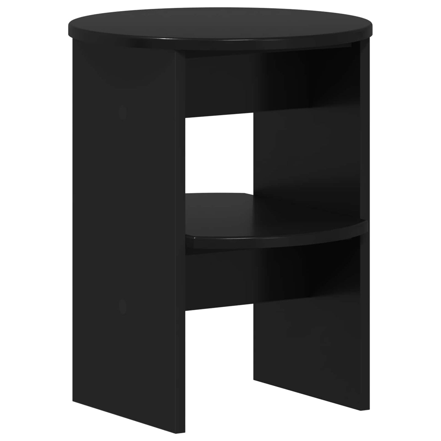Mobile laterale Nero Ø40 x 50 cm Legno ingegnerizzato