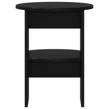 Mobile laterale Nero Ø40 x 50 cm Legno ingegnerizzato