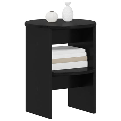 Mobile laterale Nero Ø40 x 50 cm Legno ingegnerizzato