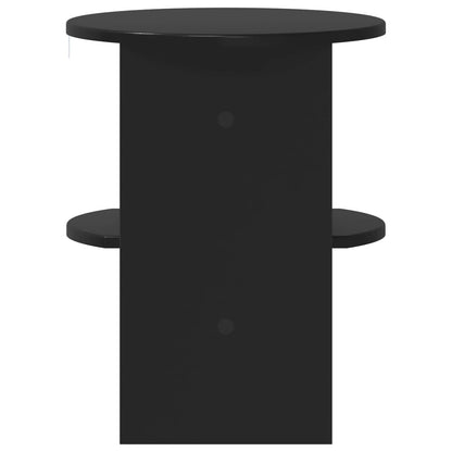 Mobile laterale Nero Ø40 x 50 cm Legno ingegnerizzato