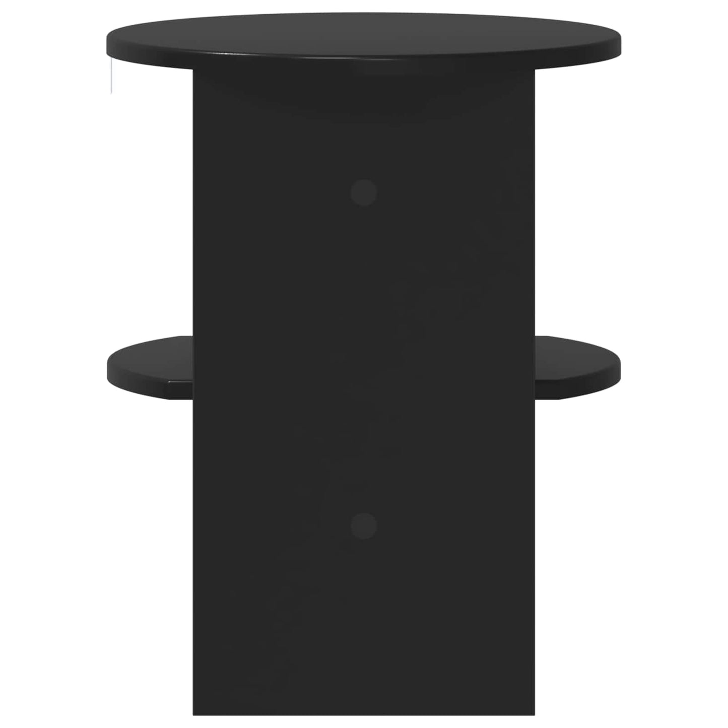 Mobile laterale Nero Ø40 x 50 cm Legno ingegnerizzato